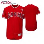 Camiseta Beisbol Hombre Los Angeles Angels Scarlet 2018 Dia de la Madre Flex Base