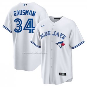 Camiseta Beisbol Hombre Toronto Blue Jays Kevin Gausman Primera Replica Blanco