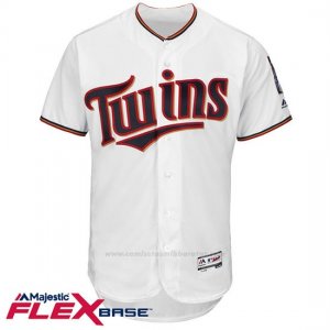 Camiseta Beisbol Hombre Minnesota Twins Blank Blanco Flex Base Autentico Coleccion