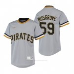 Camiseta Beisbol Nino Pittsburgh Pirates Joe Musgrove Cooperstown Collection Road Gris