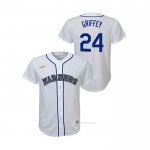 Camiseta Beisbol Nino Seattle Mariners Ken Griffey Jr. Cooperstown Collection Primera Blanco