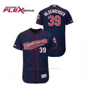 Camiseta Beisbol Hombre Minnesota Twins Trevor Hildenberger 150th Aniversario Patch Autentico Flex Base Azul2