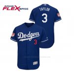 Camiseta Beisbol Hombre Los Angeles Dodgers Chris Taylor 2019 Entrenamiento de Primavera Flex Base Azul