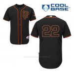 Camiseta Beisbol Hombre San Francisco Giants Will Clark 22 Negro Alterno Cool Base