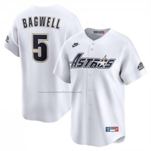 Camiseta Beisbol Hombre Houston Astros Jeff Bagwell Cooperstown Limited Blanco