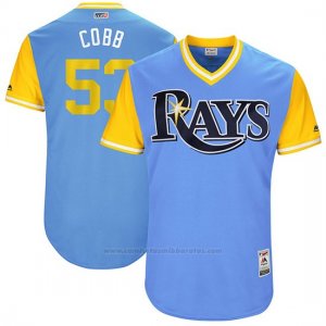 Camiseta Beisbol Hombre Tampa Bay Rays 2017 Little League World Series Alex Cobb Azul