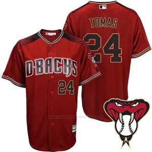 Camiseta Beisbol Hombre Arizona Diamondbacks 24 Yasmany Tomas Rojo Alterno