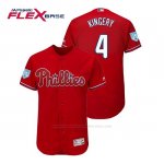 Camiseta Beisbol Hombre Philadelphia Phillies Scott Kingery Flex Base Entrenamiento de Primavera 2019 Rojo