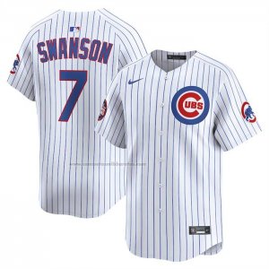 Camiseta Beisbol Hombre Chicago Cubs Dansby Swanson 2025 World Tour Tokyo Series Limited Blanco