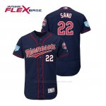 Camiseta Beisbol Hombre Minnesota Twins Miguel Sano Flex Base Entrenamiento de Primavera 2019 Azul
