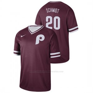 Camiseta Beisbol Hombre Philadelphia Phillies Mike Schmidt Cooperstown Collection Legend Granate