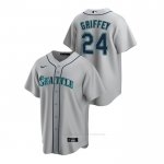 Camiseta Beisbol Hombre Seattle Mariners Ken Griffey Jr. Replica Road Gris