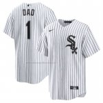 Camiseta Beisbol Hombre Chicago White Sox NO 1 Dad Primera Replica Blanco