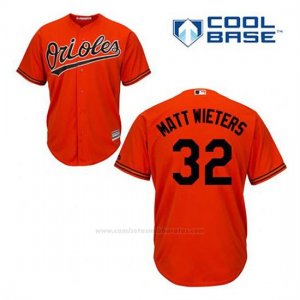 Camiseta Beisbol Hombre Baltimore Orioles 32 Matt Wieters Naranja Alterno Cool Base