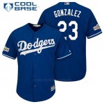Camiseta Beisbol Hombre Los Angeles Dodgers 2017 Postemporada Adrian Gonzalez Cool Base