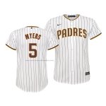 Camiseta Beisbol Nino San Diego Padres Wil Myers Replica Primera Blanco