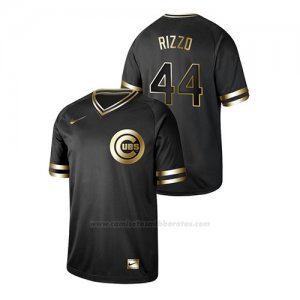 Camiseta Beisbol Hombre Chicago Cubs Anthony Rizzo 2019 Golden Edition Negro
