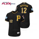 Camiseta Beisbol Hombre Pittsburgh Pirates Corey Dickerson Flex Base Entrenamiento de Primavera 2019 Negro