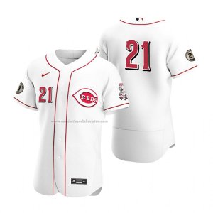 Camiseta Beisbol Hombre Cincinnati Reds Roberto Clemente Day Autentico Blanco