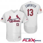 Camiseta Beisbol Hombre St. Louis Cardinals 2017 Estrellas y Rayas Matt Carpenter Blanco Flex Base