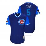 Camiseta Beisbol Hombre Chicago Cubs Albert Almora 2018 Llws Players Weekend Tico Royal