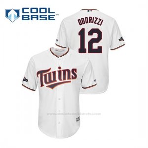 Camiseta Beisbol Hombre Minnesota Twins Jake Odorizzi 2019 Postseason Cool Base Blanco