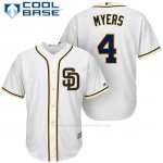 Camiseta Beisbol Hombre San Diego Padres Wil Myers Blanco Cool Base Jugador