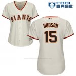 Camiseta Beisbol Mujer San Francisco Giants San Francisco Tim Hudson Cool Base Crema