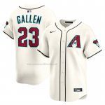 Camiseta Beisbol Hombre Arizona Diamondbacks Zac Gallen Alterno Limited Crema