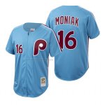 Camiseta Beisbol Hombre Philadelphia Phillies Mickey Moniak Autentico Cooperstown Collection Azul