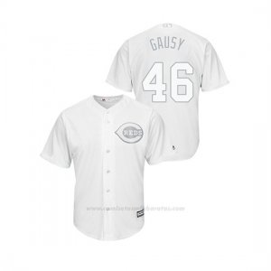 Camiseta Beisbol Hombre Cincinnati Reds Kevin Gausman 2019 Players Weekend Gausy Replica Blanco