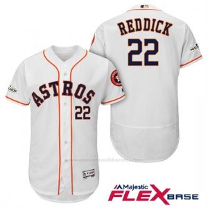 Camiseta Beisbol Hombre Houston Astros 2017 Postemporada Josh Rojodick Blanco Flex Base