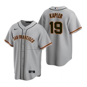 Camiseta Beisbol Hombre San Francisco Giants Gabe Kapler Replica Road Gris