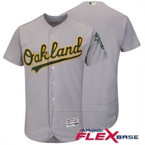 Camiseta Beisbol Hombre Oakland Athletics Gris Flex Base