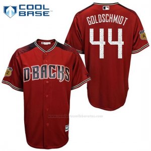 Camiseta Beisbol Hombre Arizona Diamondbacks 44 Paul Goldschmidt Arizona 2017 Entrenamiento de Primavera Cool Base