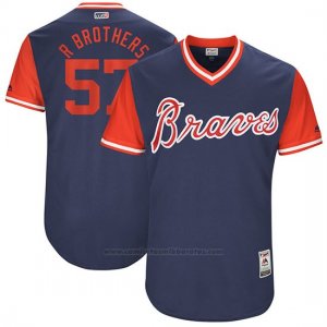 Camiseta Beisbol Hombre Atlanta Braves 2017 Little League World Series 57 Rex Brothers Azul