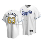 Camiseta Beisbol Hombre Kansas City Royals Josh Staumont Replica Cool Base Primera Blanco