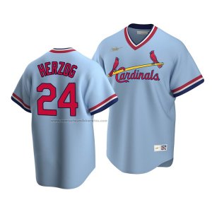 Camiseta Beisbol Hombre St. Louis Cardinals Whitey Herzog Cooperstown Collection Road Azul