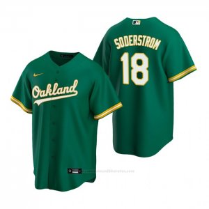 Camiseta Beisbol Hombre Oakland Athletics Tyler Soderstrom Replica Verde