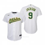 Camiseta Beisbol Nino Oakland Athletics Reggie Jackson Replica Primera Blanco