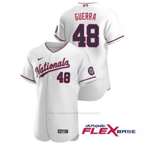 Camiseta Beisbol Hombre Washington Nationals Javy Guerra Autentico 2020 Alternato Blanco