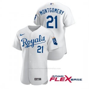 Camiseta Beisbol Hombre Kansas City Royals Mike Montgomery Autentico Nike Blanco