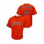 Camiseta Beisbol Hombre Houston Astros Personalizada 2019 World Series Bound Cool Base Naranja