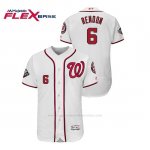 Camiseta Beisbol Hombre Washington Nationals Anthony Rendon 2019 World Series Bound Flex Base Blanco