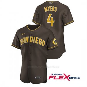 Camiseta Beisbol Hombre San Diego Padres Wil Myers Autentico 2020 Alternato Marron