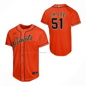 Camiseta Beisbol Nino San Francisco Giants Jung Hoo Lee Alterno Replica Naranja