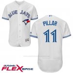 Camiseta Beisbol Hombre Toronto Blue Jays Kevin Pillar Blanco Flex Base