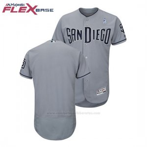 Camiseta Beisbol Hombre San Diego Padres Gris 2018 Dia del Padre Flex Base
