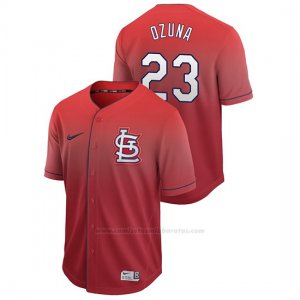 Camiseta Beisbol Hombre St. Louis Cardinals Marcell Ozuna Fade Autentico Rojo