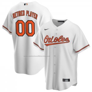Camiseta Beisbol Hombre Baltimore Orioles Primera Pick-A-Player Retired Roster Replica Blanco